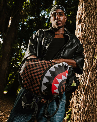 NOOO WAY!!! A REVERSIBLE BACKPACK - PURPLE VELOUR TO OG SHARKS IN PARI | Sprayground US