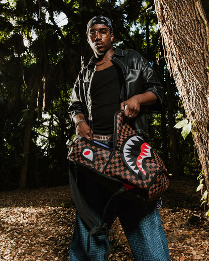 NOOO WAY!!! A REVERSIBLE BACKPACK - PURPLE VELOUR TO OG SHARKS IN PARI | Sprayground US