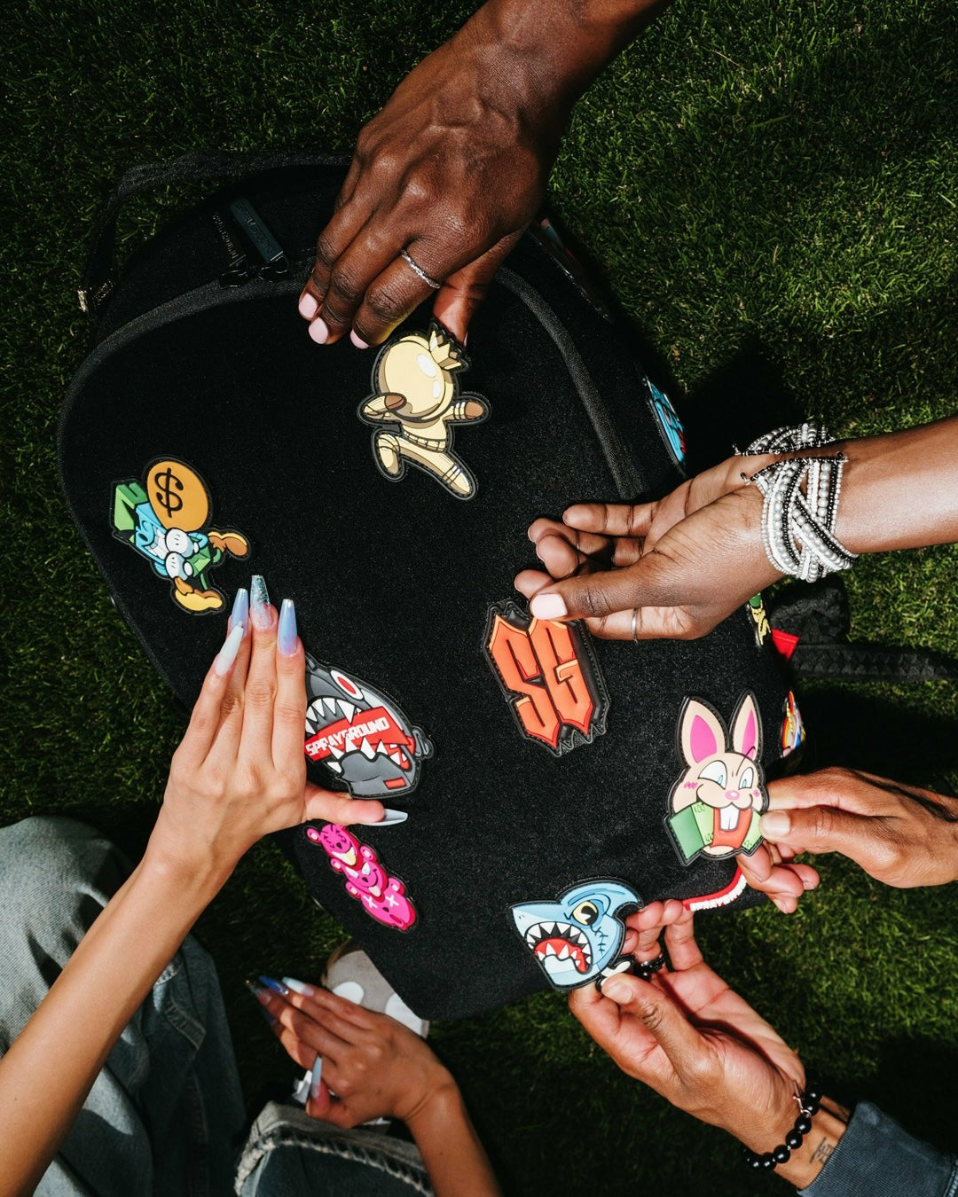 STUCK ON YA - VELCRO PATCH BACKPACK | Sprayground sale