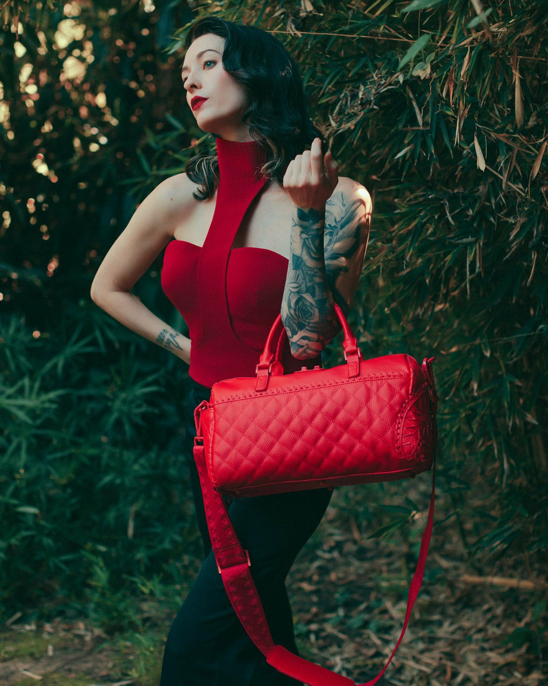 RED RIVIERA MINI DUFFLE | Sprayground sale
