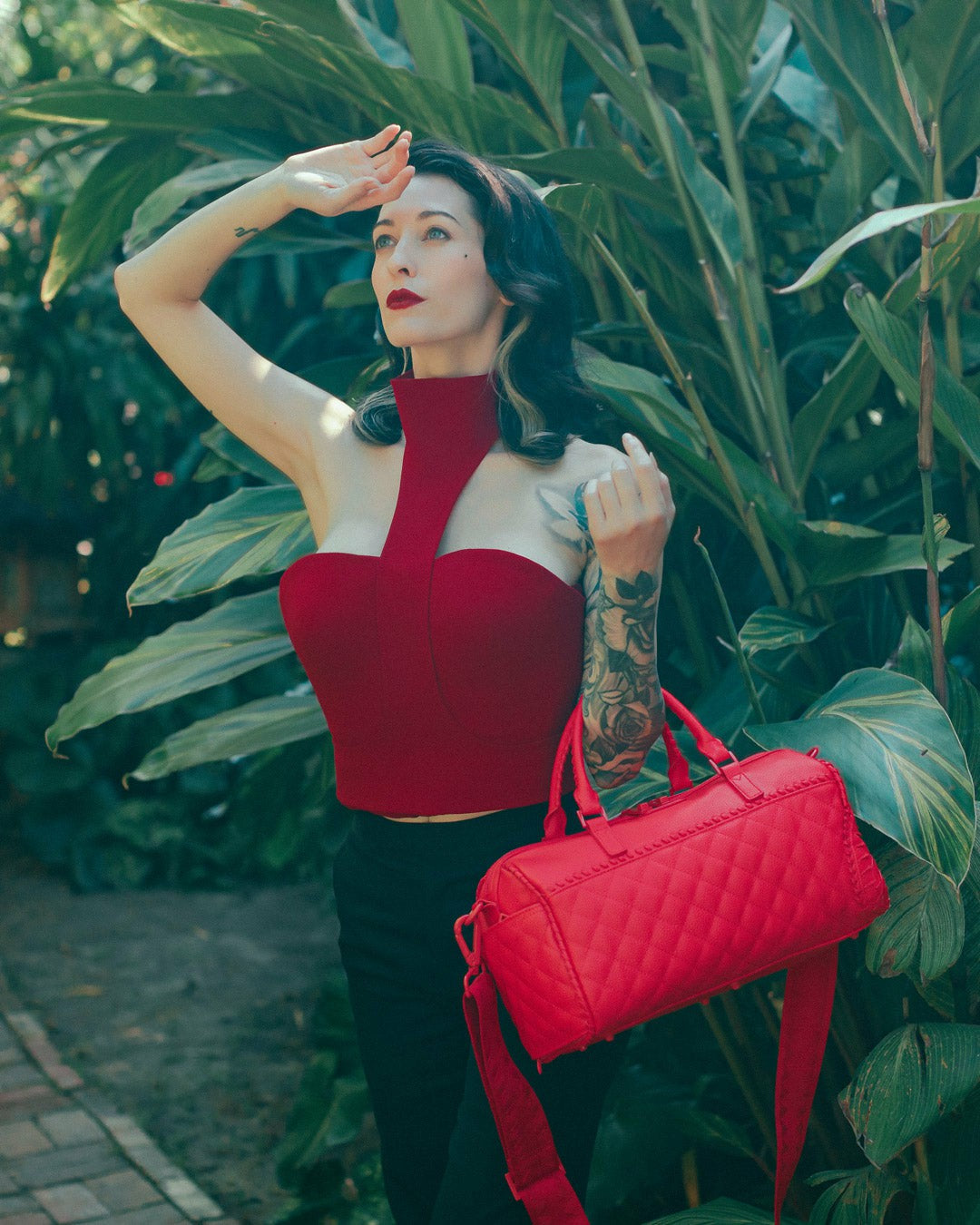 RED RIVIERA MINI DUFFLE | Sprayground sale