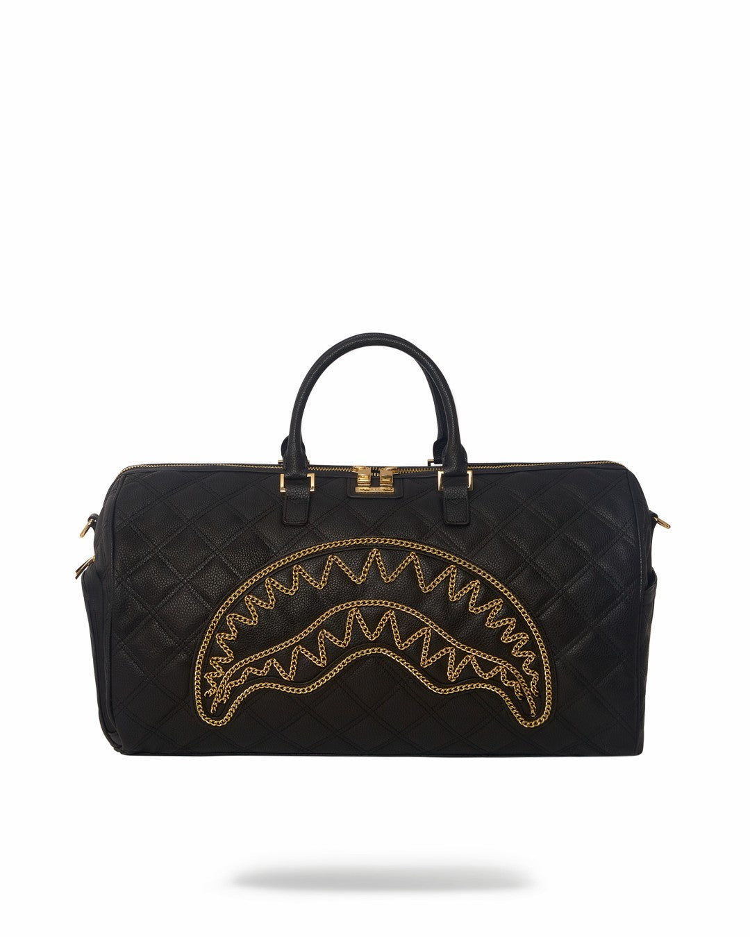 NOIR QUILT GOLD CHAIN SHARK DUFFLE | Sprayground Discount