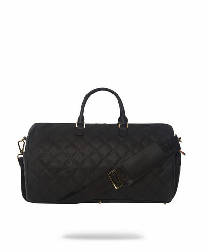 NOIR QUILT GOLD CHAIN SHARK DUFFLE | Sprayground Discount