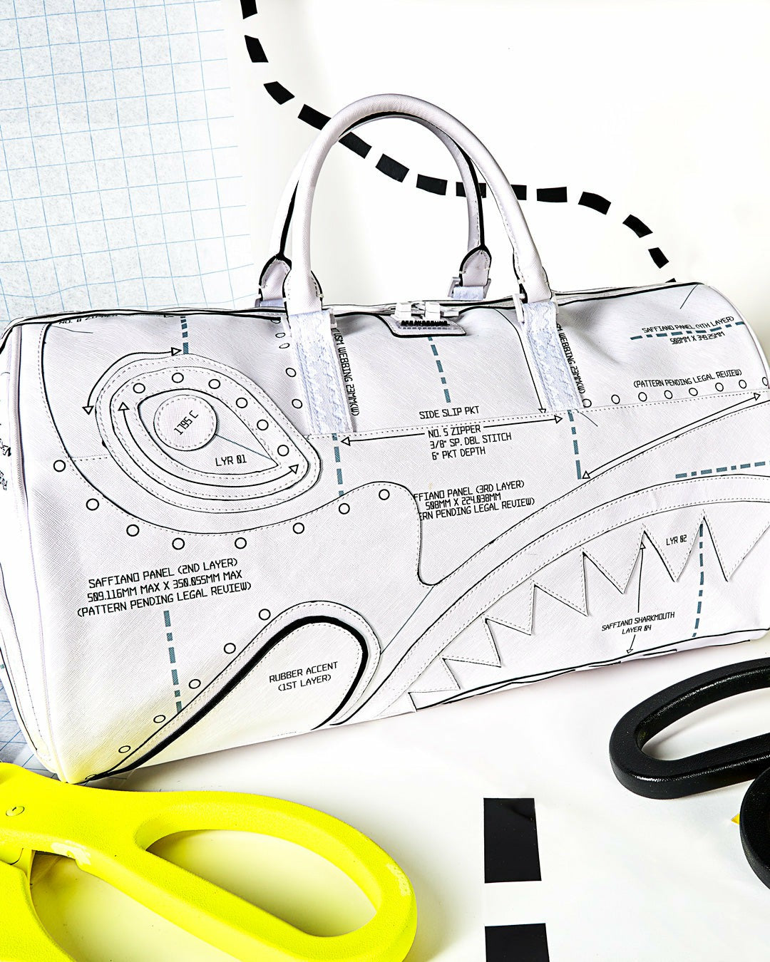 TECHNICAL CUT & SHARK DUFFLE | Sprayground for sale