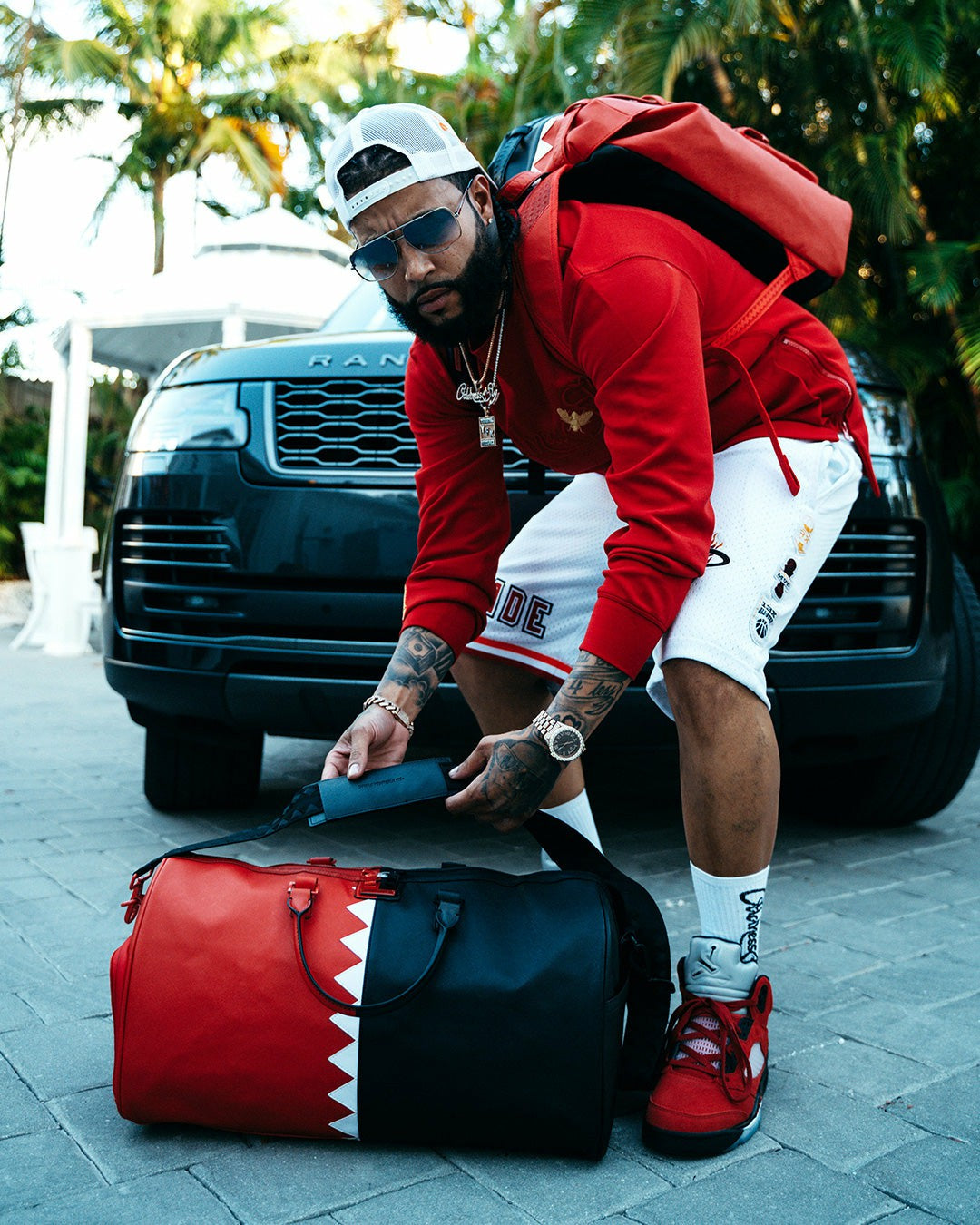 VERTICAL SHARK CUT & SEW DUFFLE | Sprayground Near Me
