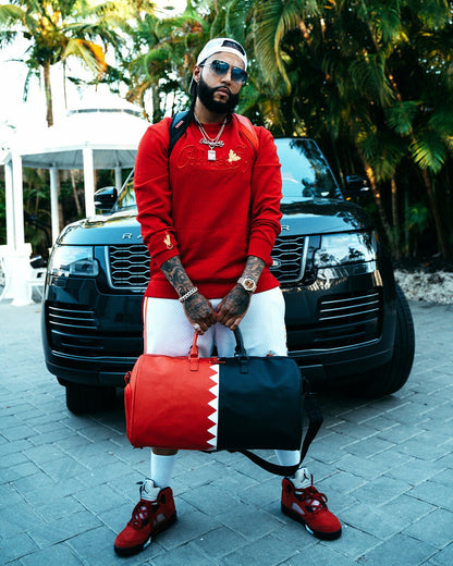 VERTICAL SHARK CUT & SEW DUFFLE | Sprayground Near Me