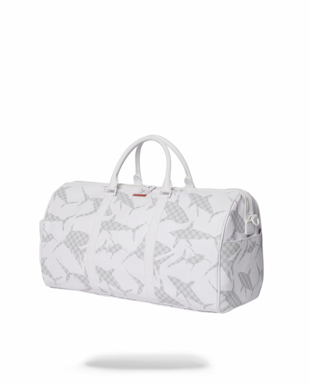 SHARK CHECK (WHITE) DUFFLE | Sprayground sale