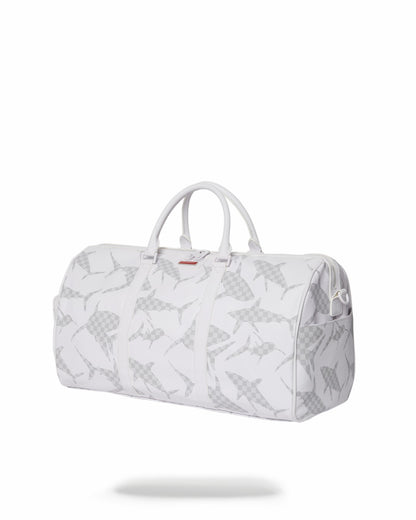 SHARK CHECK (WHITE) DUFFLE | Sprayground sale