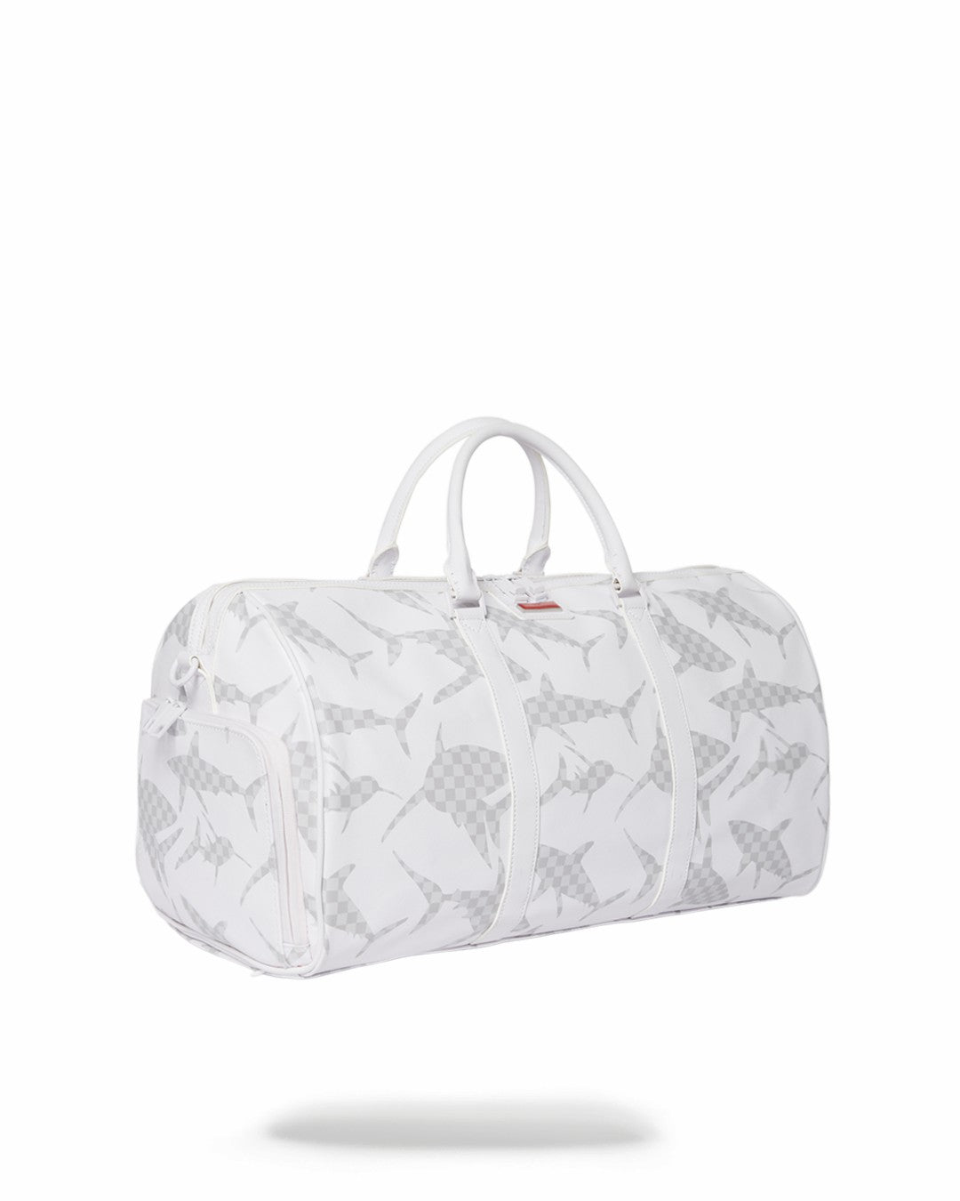 SHARK CHECK (WHITE) DUFFLE | Sprayground sale