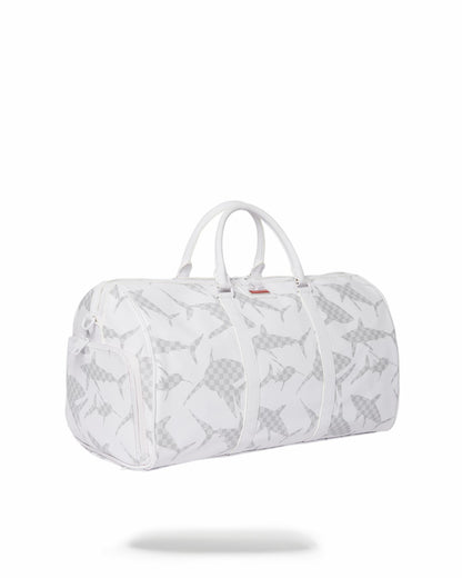 SHARK CHECK (WHITE) DUFFLE | Sprayground sale