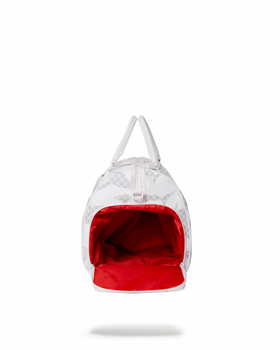 SHARK CHECK (WHITE) DUFFLE | Sprayground sale