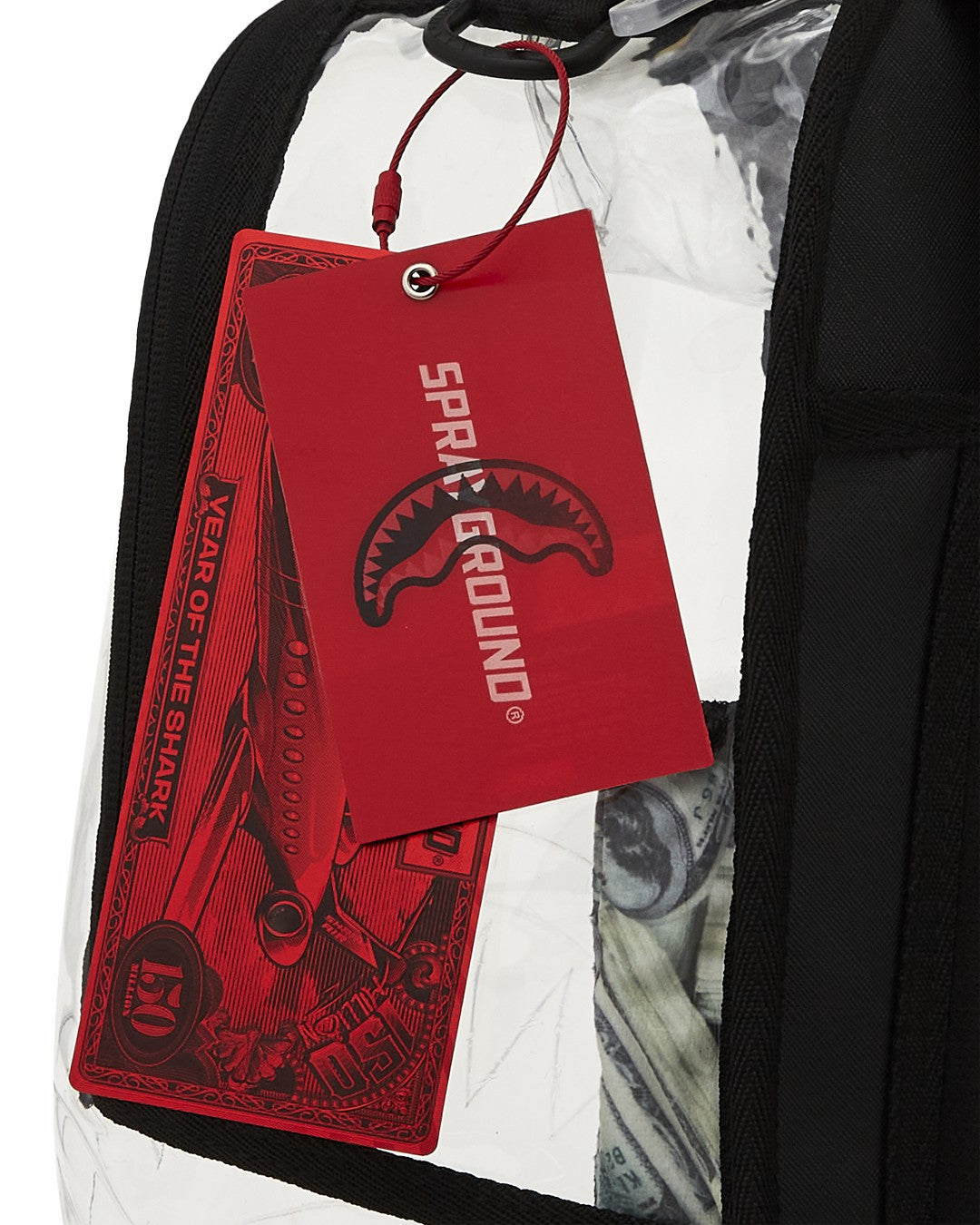 CLEAR BACKPACK - MONEY CHOMP | Sprayground for sale