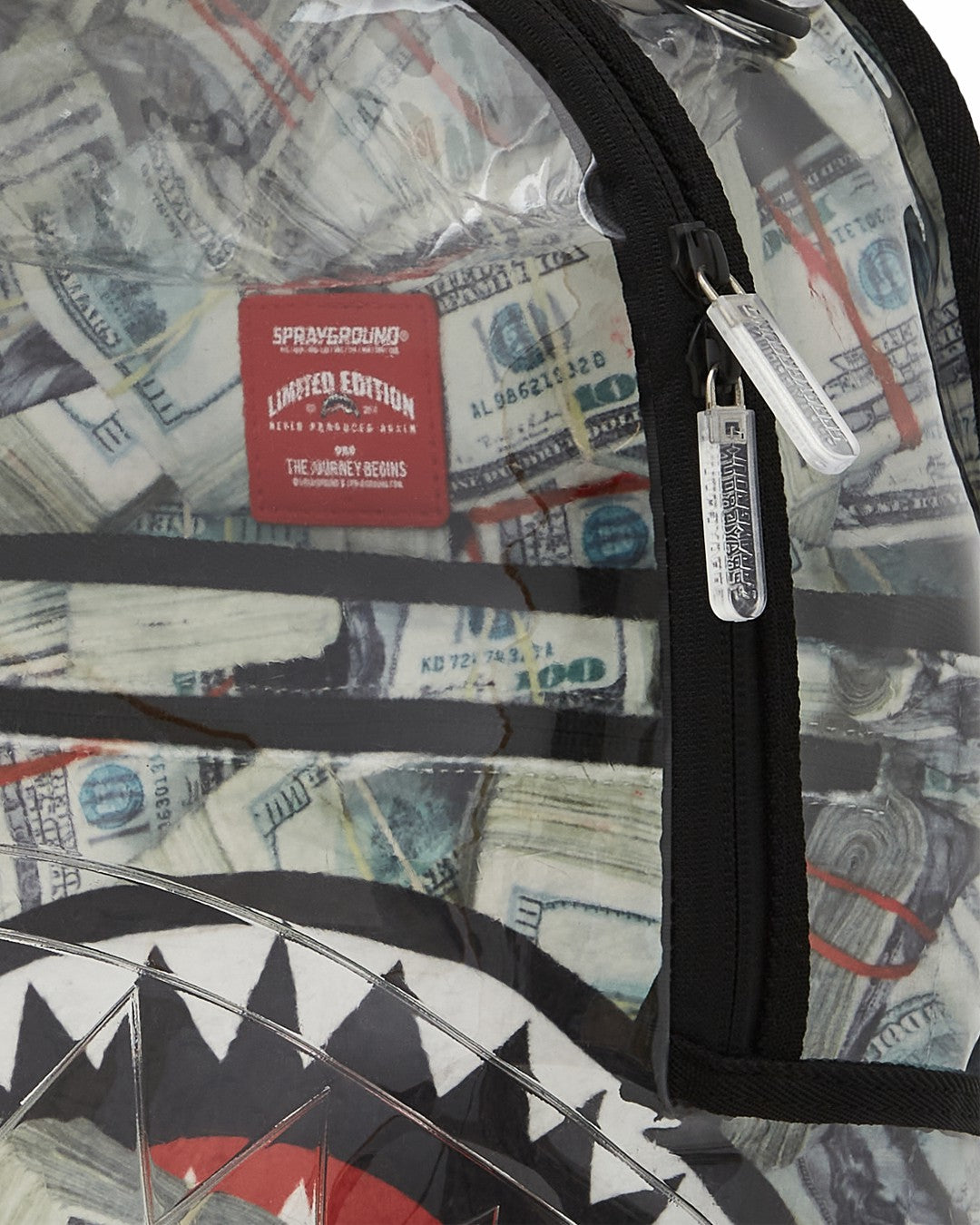 CLEAR BACKPACK - MONEY CHOMP | Sprayground for sale