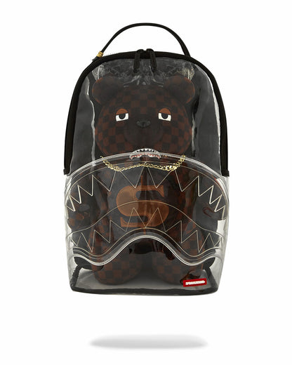 CLEAR BACKPACK - SHARKS IN PARIS BEAR | Sprayground Clearance