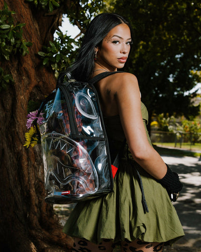 CLEAR BACKPACK - SHARKS IN PARIS BEAR | Sprayground Clearance