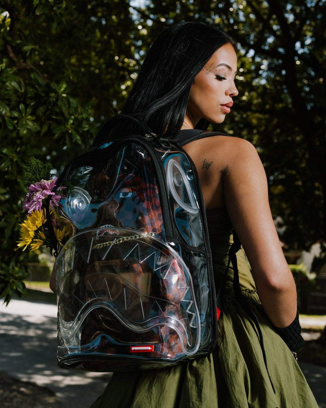 CLEAR BACKPACK - SHARKS IN PARIS BEAR | Sprayground Clearance