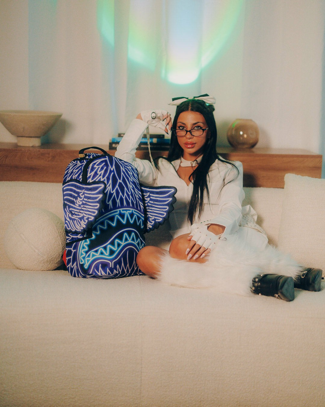 WINGS OF THE NEON SLAYER DLX BACKPACK | Sprayground Clearance