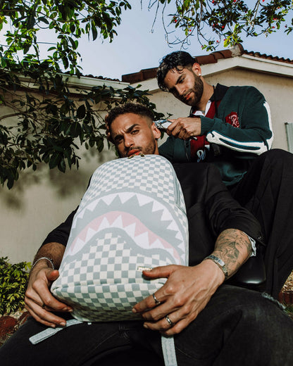 KNIT SHARKS IN PARIS IN CREAM DLX BACKPACK | Sprayground for sale