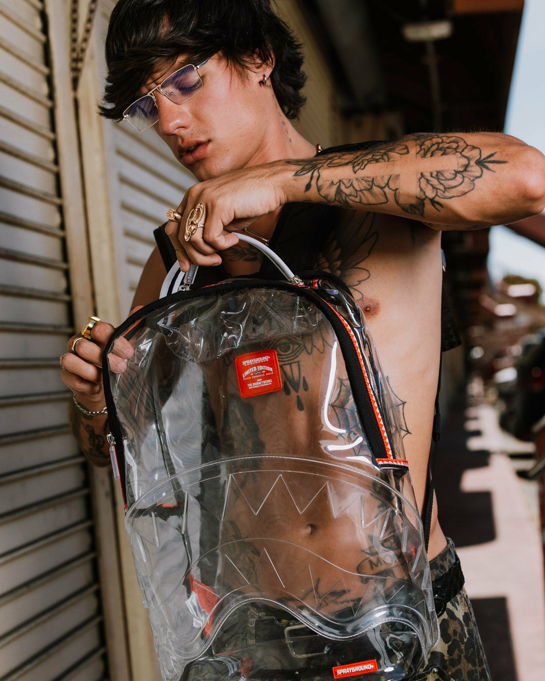 100% CLEAR BACKPACK SHARK | Sprayground Discount