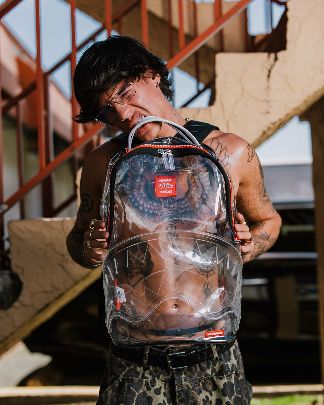 100% CLEAR BACKPACK SHARK | Sprayground Discount