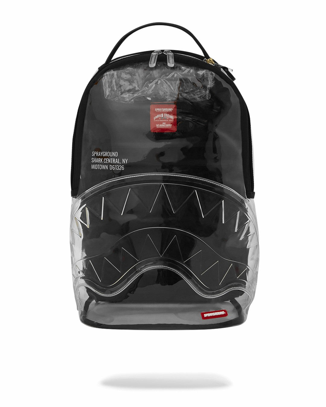 CLEAR BACKPACK - SHARK CENTRAL | Sprayground for sale