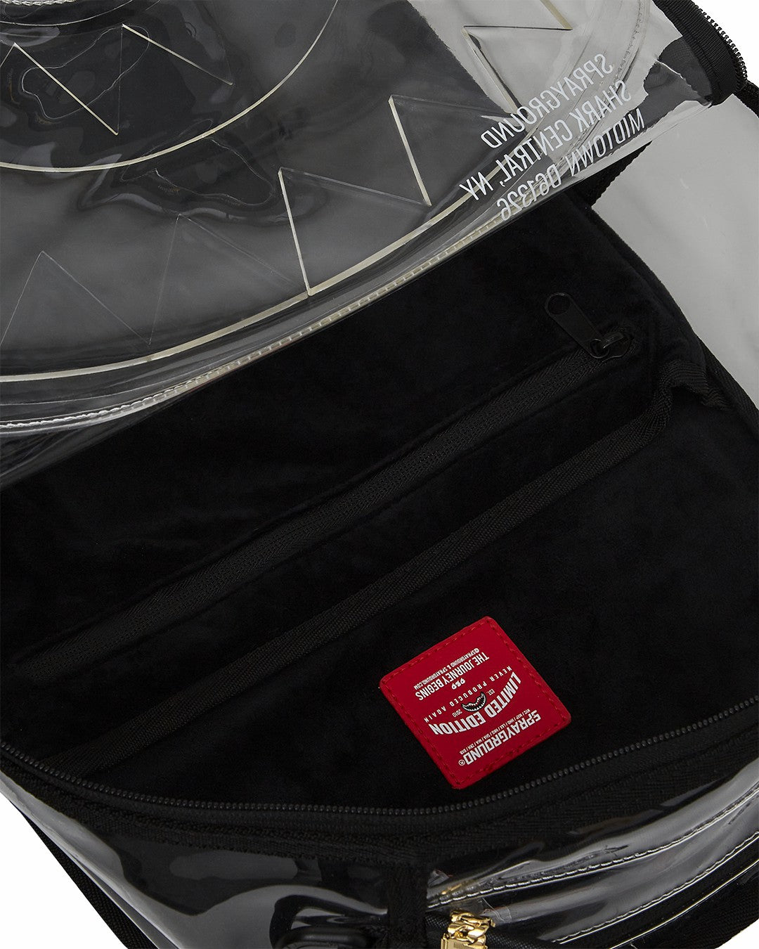 CLEAR BACKPACK - SHARK CENTRAL | Sprayground for sale