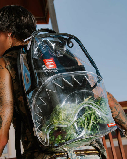 CLEAR BACKPACK - SHARK CENTRAL | Sprayground for sale