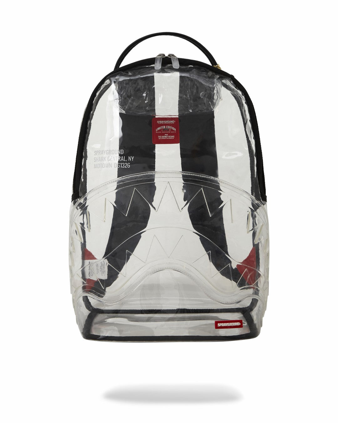 100% CLEAR BACKPACK - SHARK CENTRAL | Sprayground Clearance