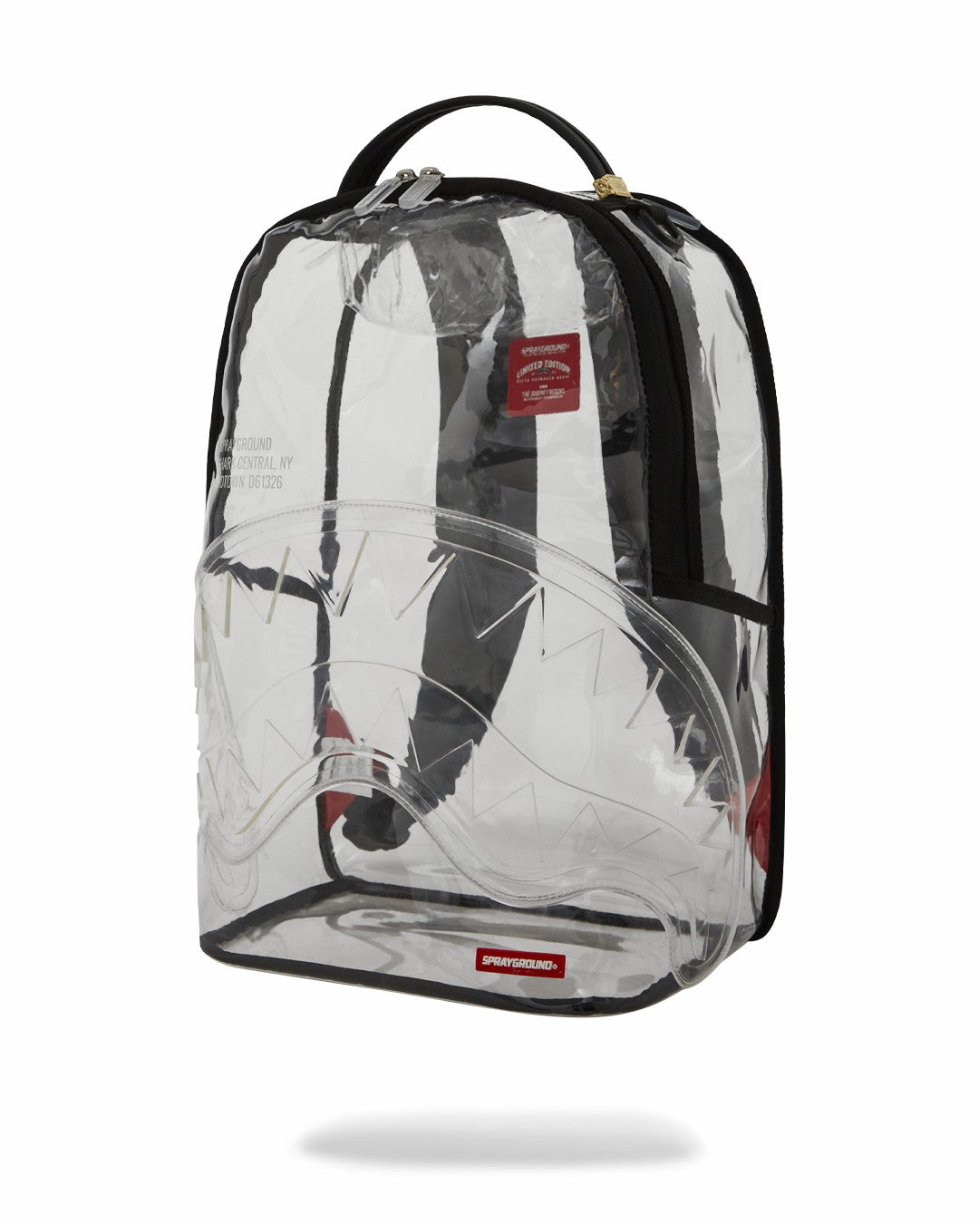 100% CLEAR BACKPACK - SHARK CENTRAL | Sprayground Clearance