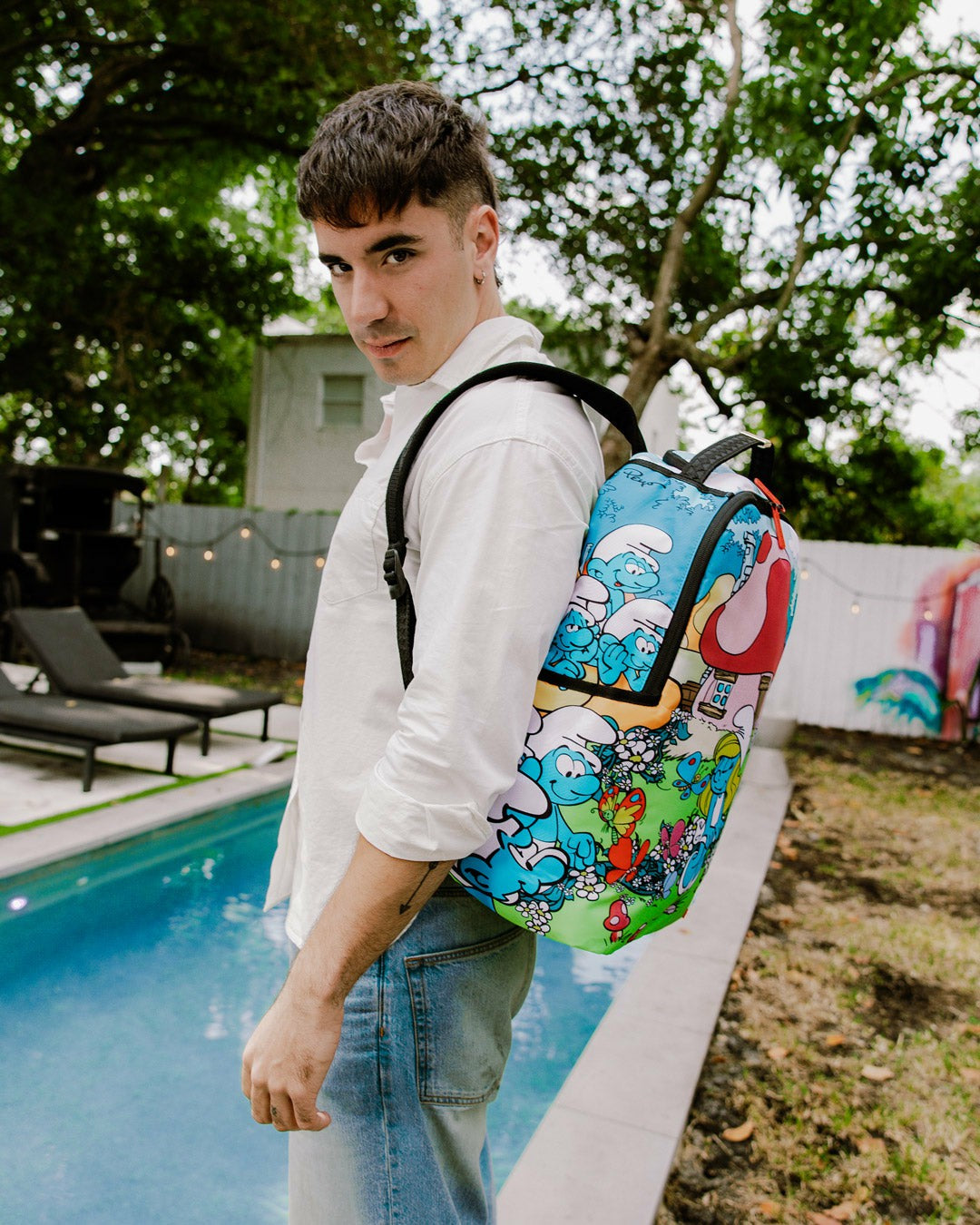SMURFS IN THE GARDEN BACKPACK | Sprayground sale