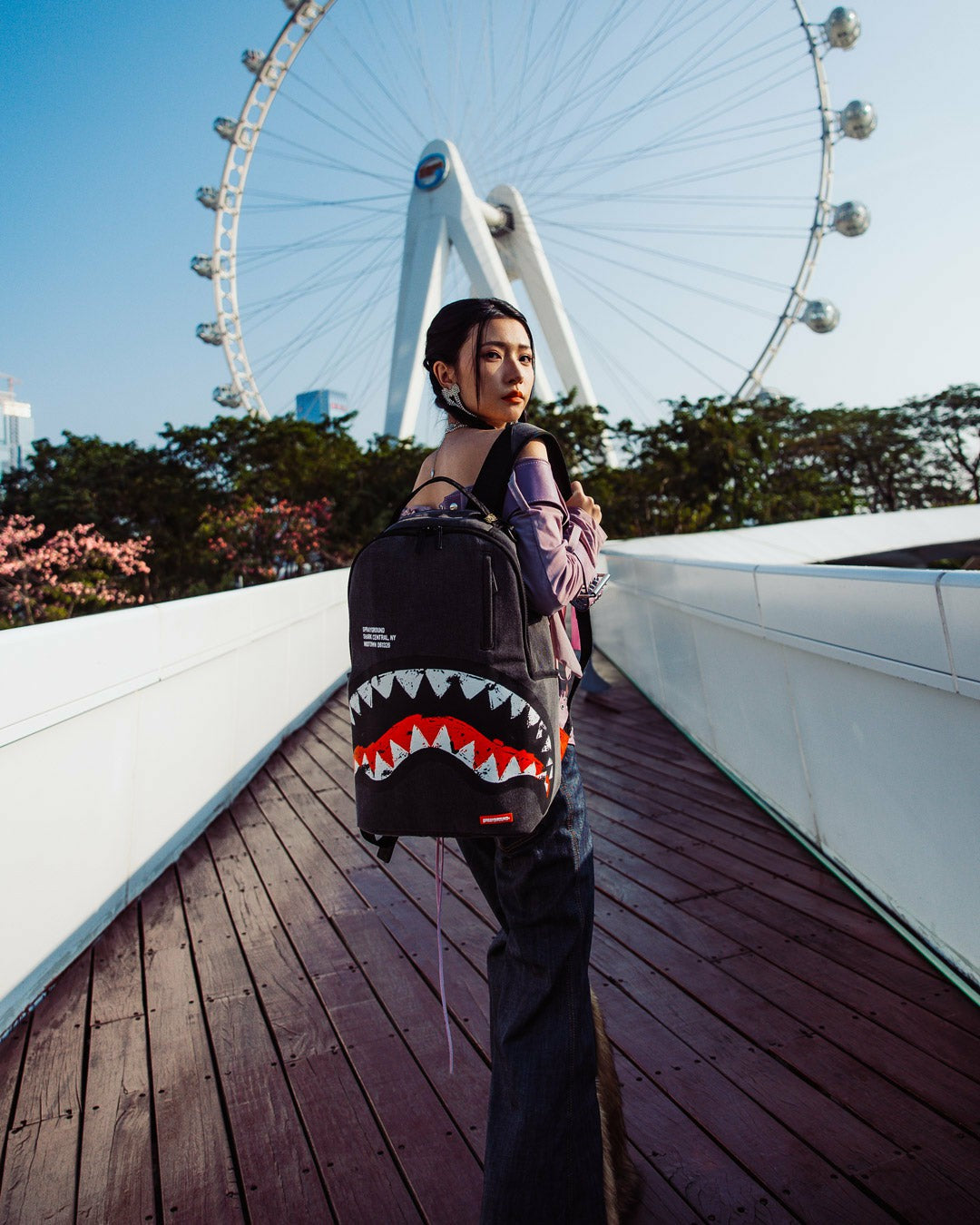 SHARK CENTRAL DENIM VENOM BACKPACK | Sprayground Online