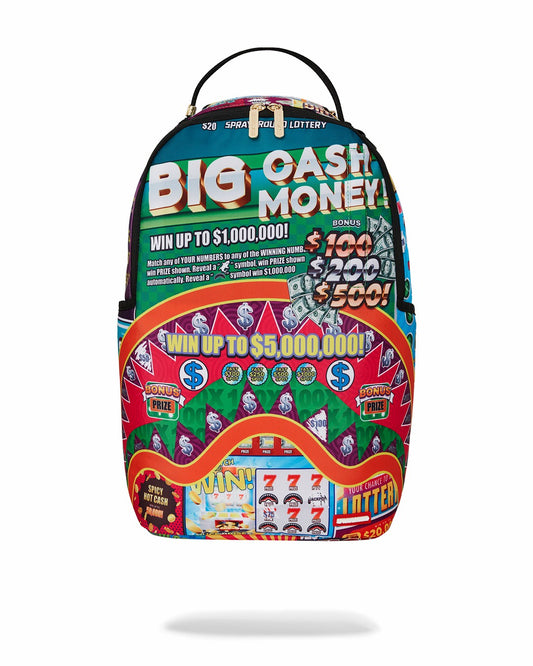 BIG MONEY BIG MONEY BACKPACK (COMES WITH SCRATCH OFF PLAYING CARD) | Sprayground sale