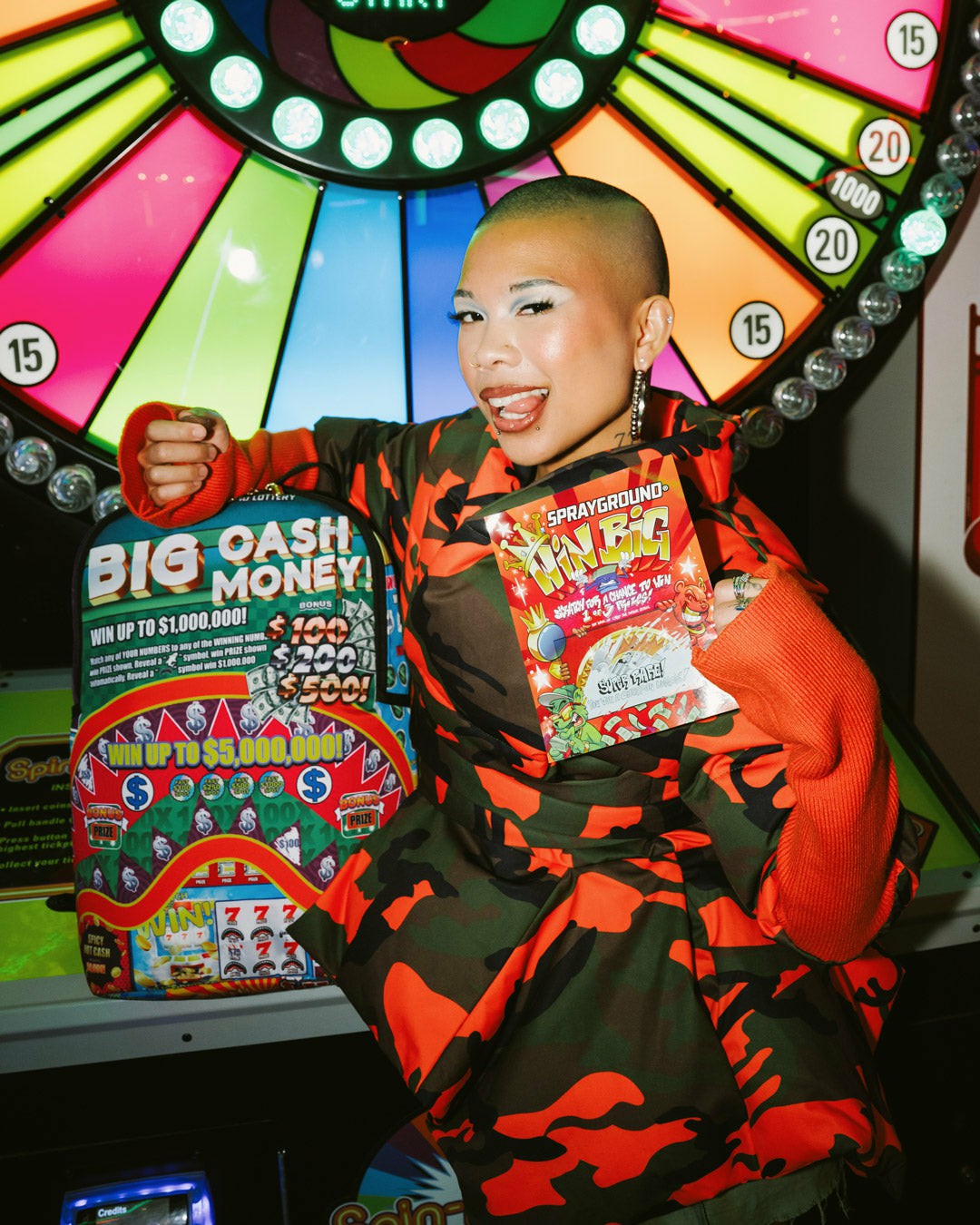 BIG MONEY BIG MONEY BACKPACK (COMES WITH SCRATCH OFF PLAYING CARD) | Sprayground sale
