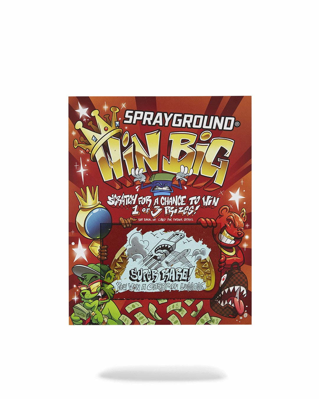 BIG MONEY BIG MONEY BACKPACK (COMES WITH SCRATCH OFF PLAYING CARD) | Sprayground sale