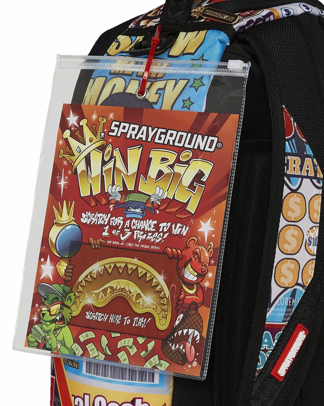 BIG MONEY BIG MONEY BACKPACK (COMES WITH SCRATCH OFF PLAYING CARD) | Sprayground sale