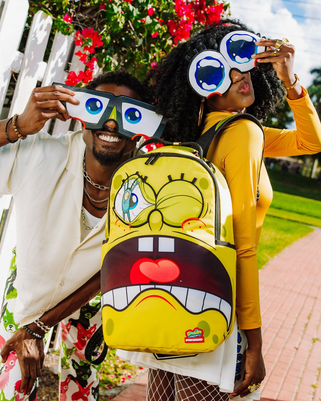 SPONGEBOB EYE POP REMOVABLE EYES BACKPACK | Sprayground sale