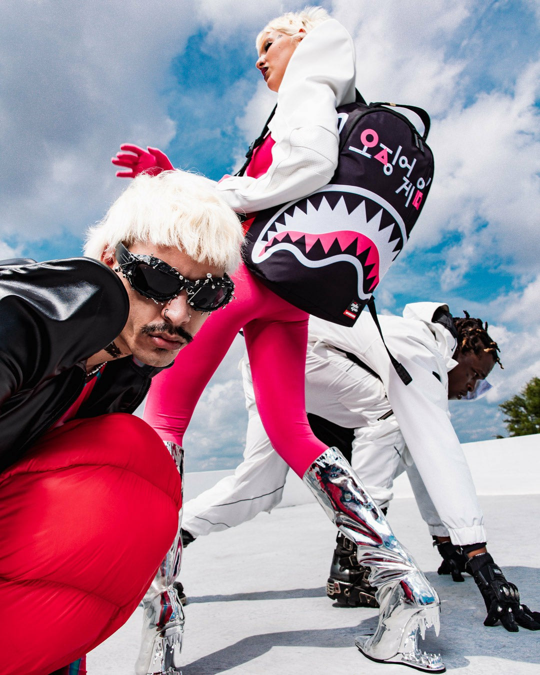 SQUID GAME COLLAB LOGO LOCKUP BACKPACK | Sprayground for sale