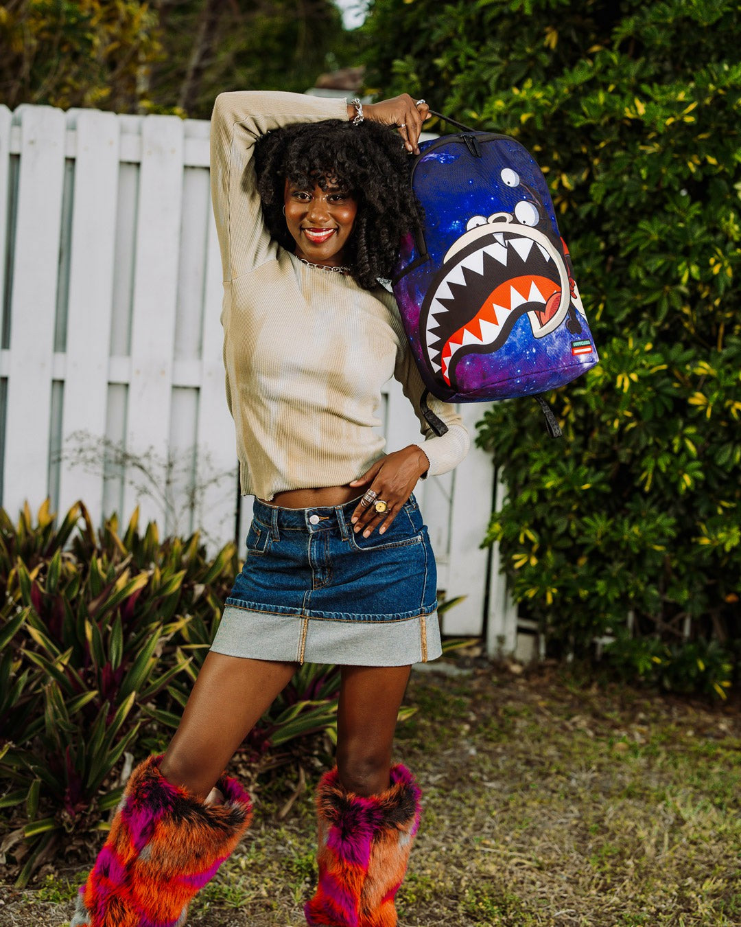 FUTURAMA NIBBLER EAT SHARK DLXR BACKPACK | Sprayground sale