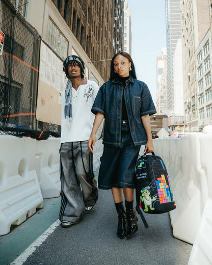 TETRIS WITH DIABLO AND MONEY BEAR BACKPACK | Sprayground Clearance