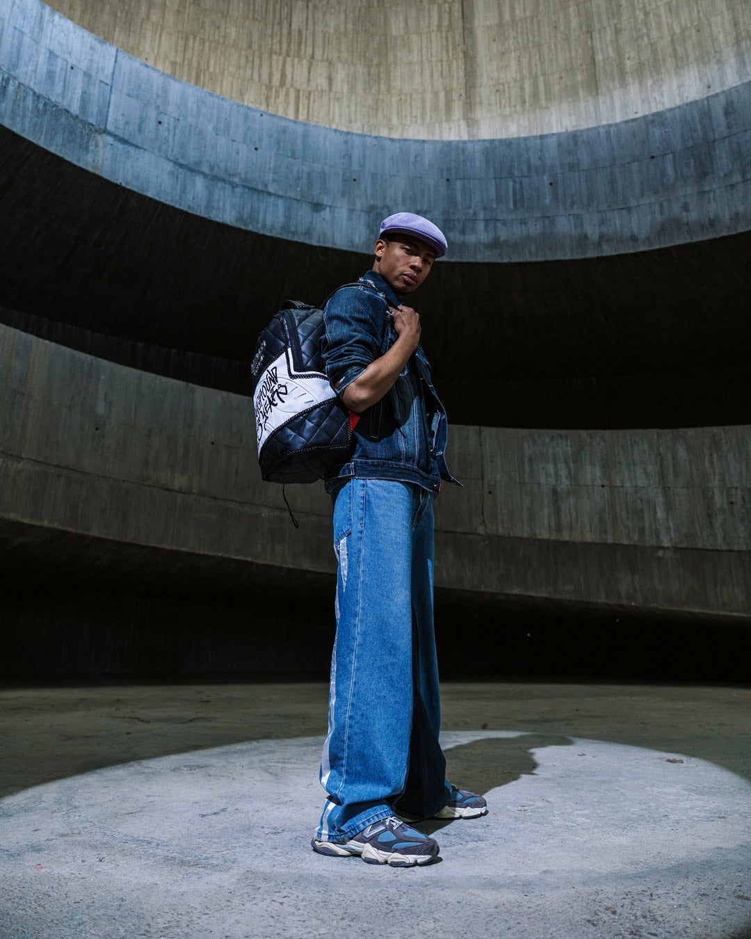 HELLO MY NAME IS 15 YEARS QUILTED BACKPACK (SUPER RARE) | Sprayground Clearance