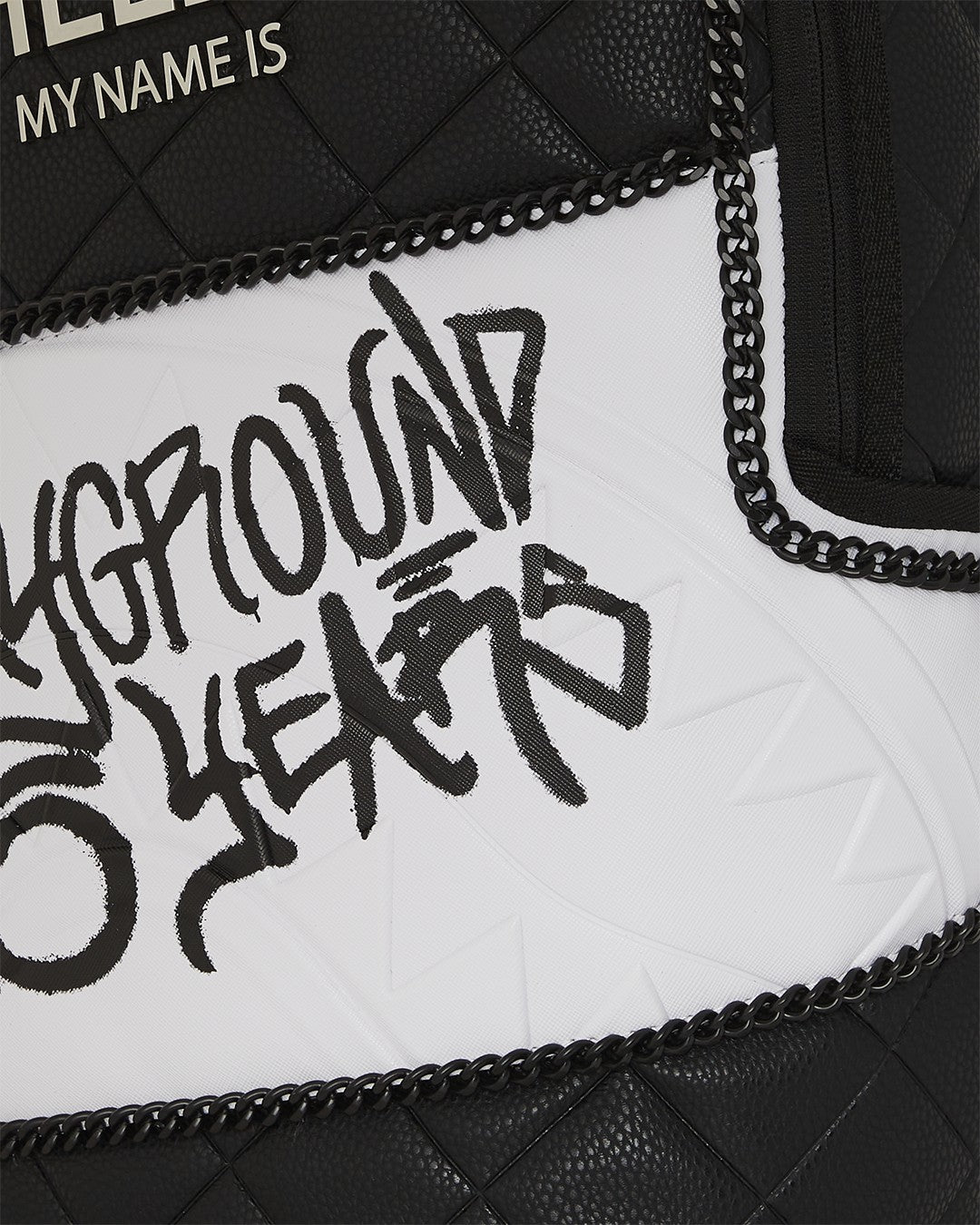 HELLO MY NAME IS 15 YEARS QUILTED BACKPACK (SUPER RARE) | Sprayground Clearance