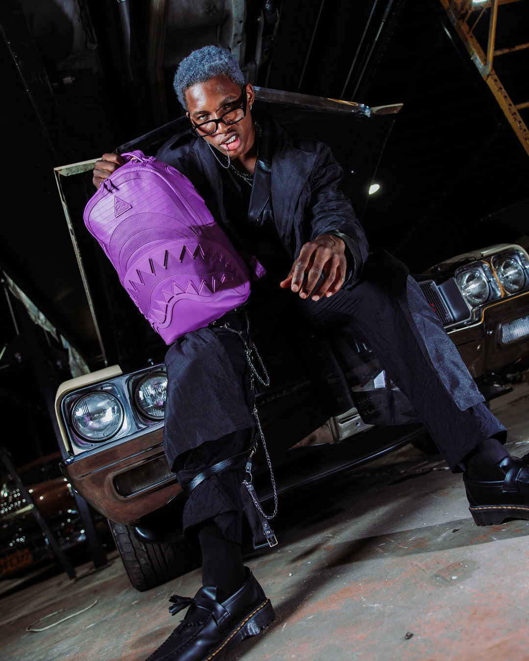 SAKURA SHOCKWAVE-MURASAKI DLX BACKPACK | Sprayground US