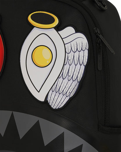 SPLIT SAINT VELCRO REMOVABLE 6 EYES SHARK BACKPACK | Sprayground for sale