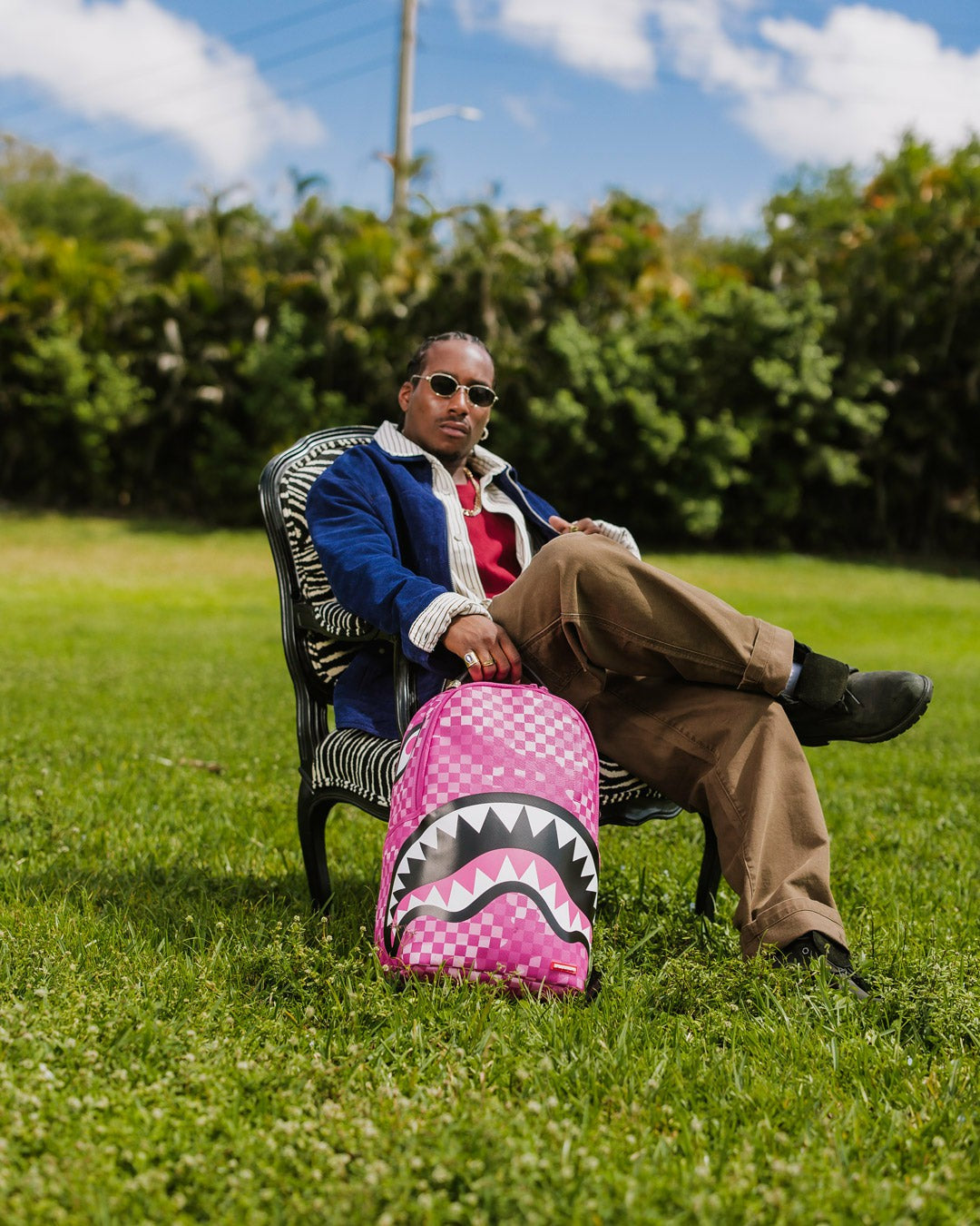 PINK CAMOCHECK BACKPACK | Sprayground for sale