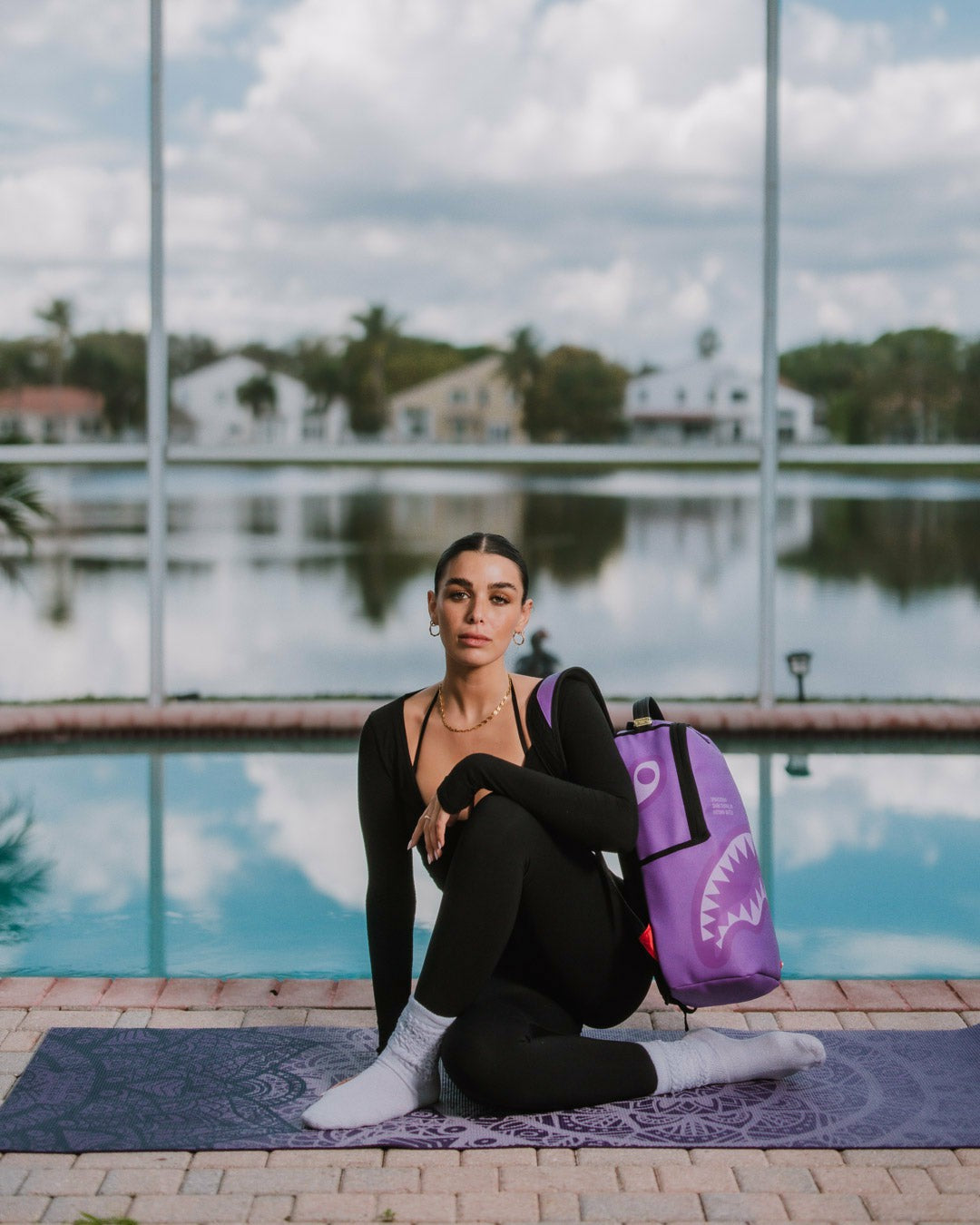 SHARK CENTRAL PURPLE VENOM BACKPACK | Sprayground for sale