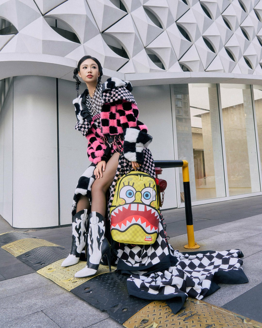 SPONGEBOB SQUARE CHECK FLEX DLXSV BACKPACK | Sprayground Near Me