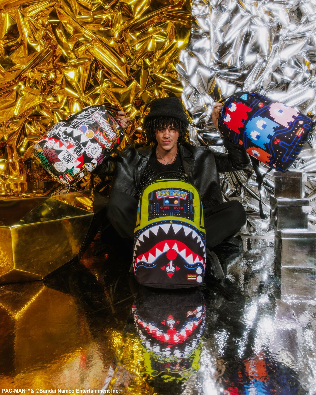 PACMAN LEVELED-UP ART BACKPACK | Sprayground Clearance
