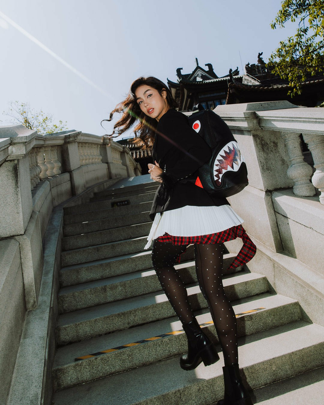 BIG BITE LUCID CLEAR SHARK BITE BACKPACK | Sprayground for sale