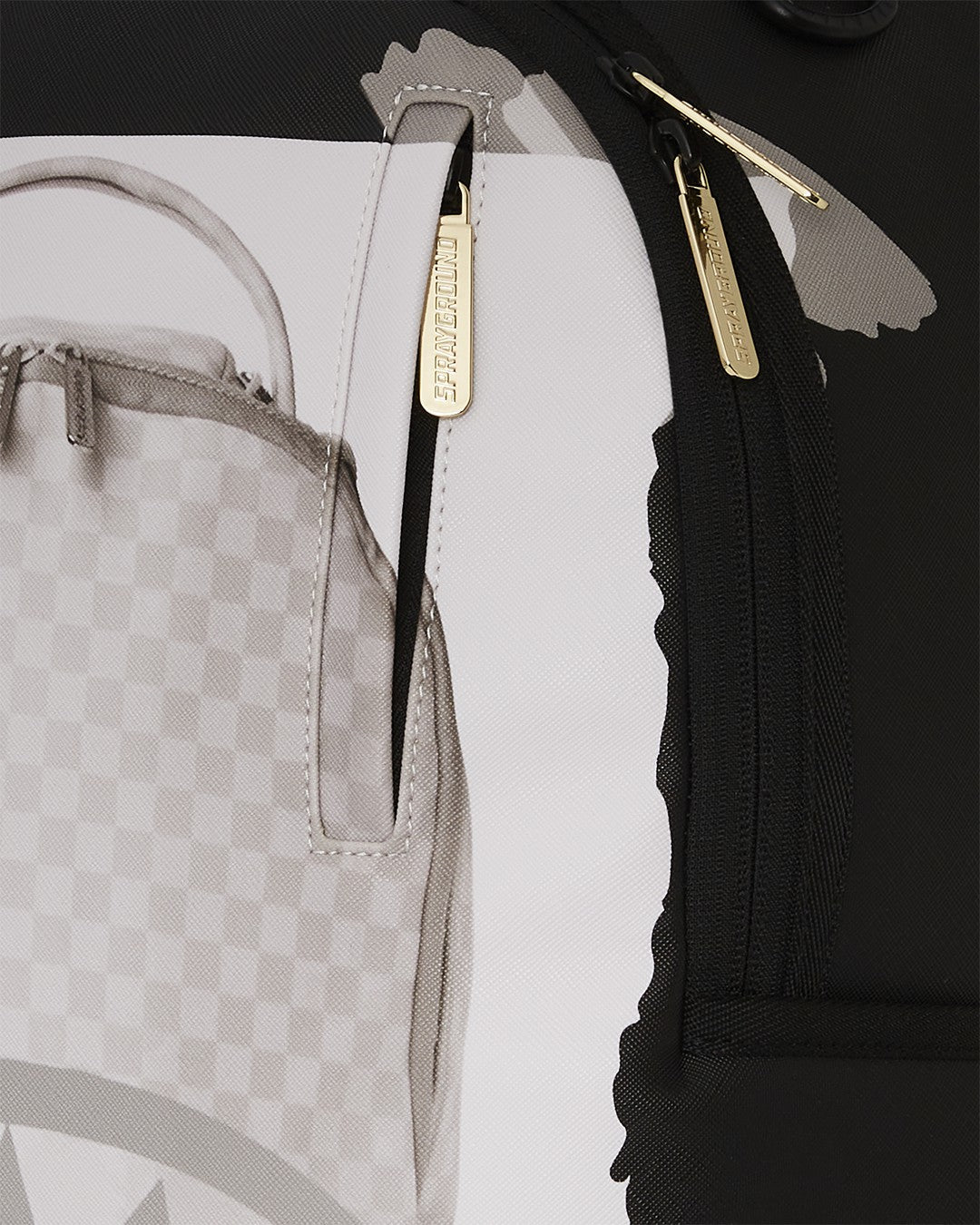 BAG ON BAG OPTICAL ILLUSION SHARKS IN PARIS BACKPACK | Sprayground sale