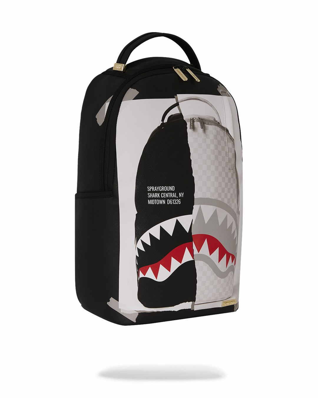 BAG ON BAG OPTICAL ILLUSION SHARKS IN PARIS BACKPACK | Sprayground sale